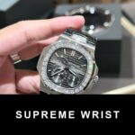 Patek Philippe Nautilus 5724G Replica Watch Gray Dial GRF 1:1 Super Clone