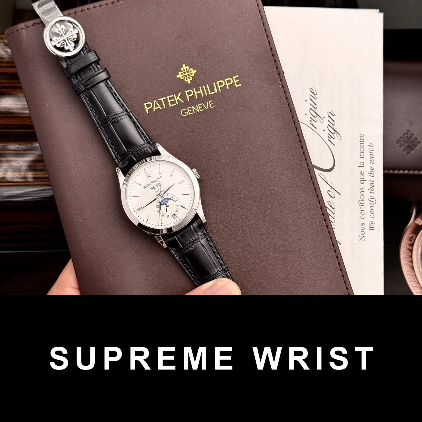 patek-philippe-replica-watch-complications-5396g-6924.jpg Patek Philippe Replica Watch Complications 5396G White Dial Leather Strap 1:1 Super Clone - Image 1