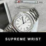 Patek Philippe Replica Watch Nautilus 5723 White Dial Metal Wire 1:1 Super Clone