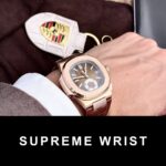 Patek Philippe Replica Watch Nautilus 5980 Brown Dial Leather Strap 1:1 Super Clone - Image 6
