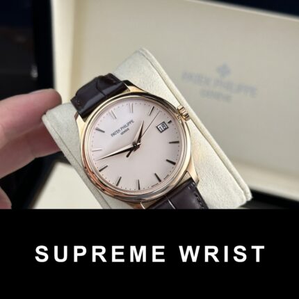 Patek Philippe Replica Watch Calatrava 5227R Leather Strap 3K Factory 1:1 Super Clone