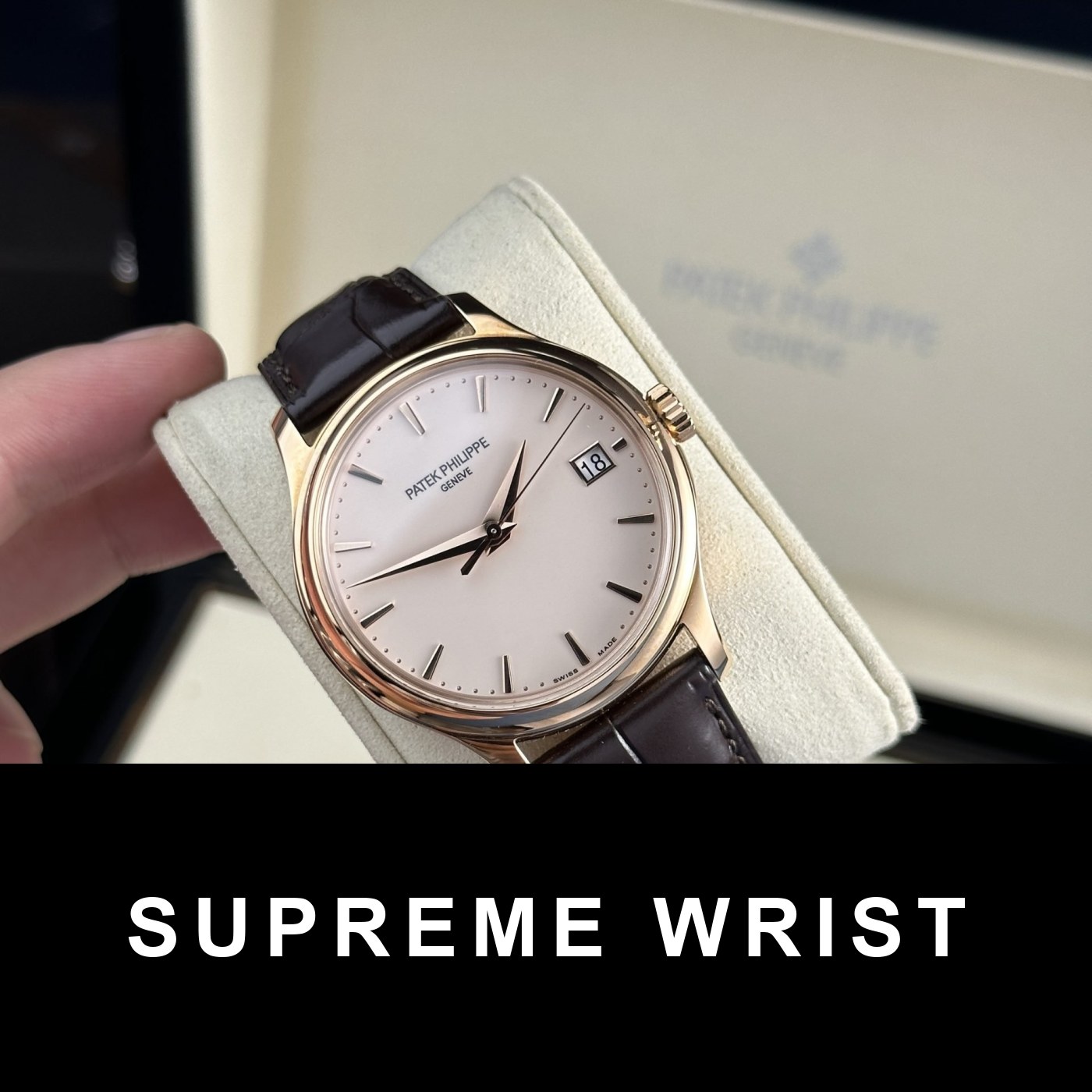 patek-philippe-replica-watches-calatrava-5227r-7257.jpg Patek Philippe Replica Watch Calatrava 5227R Leather Strap 3K Factory 1:1 Super Clone - Image 1