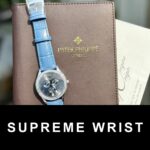 Patek Philippe Replica Watch Complications 4947G Blue Dial Leather Strap 1:1 Super Clone