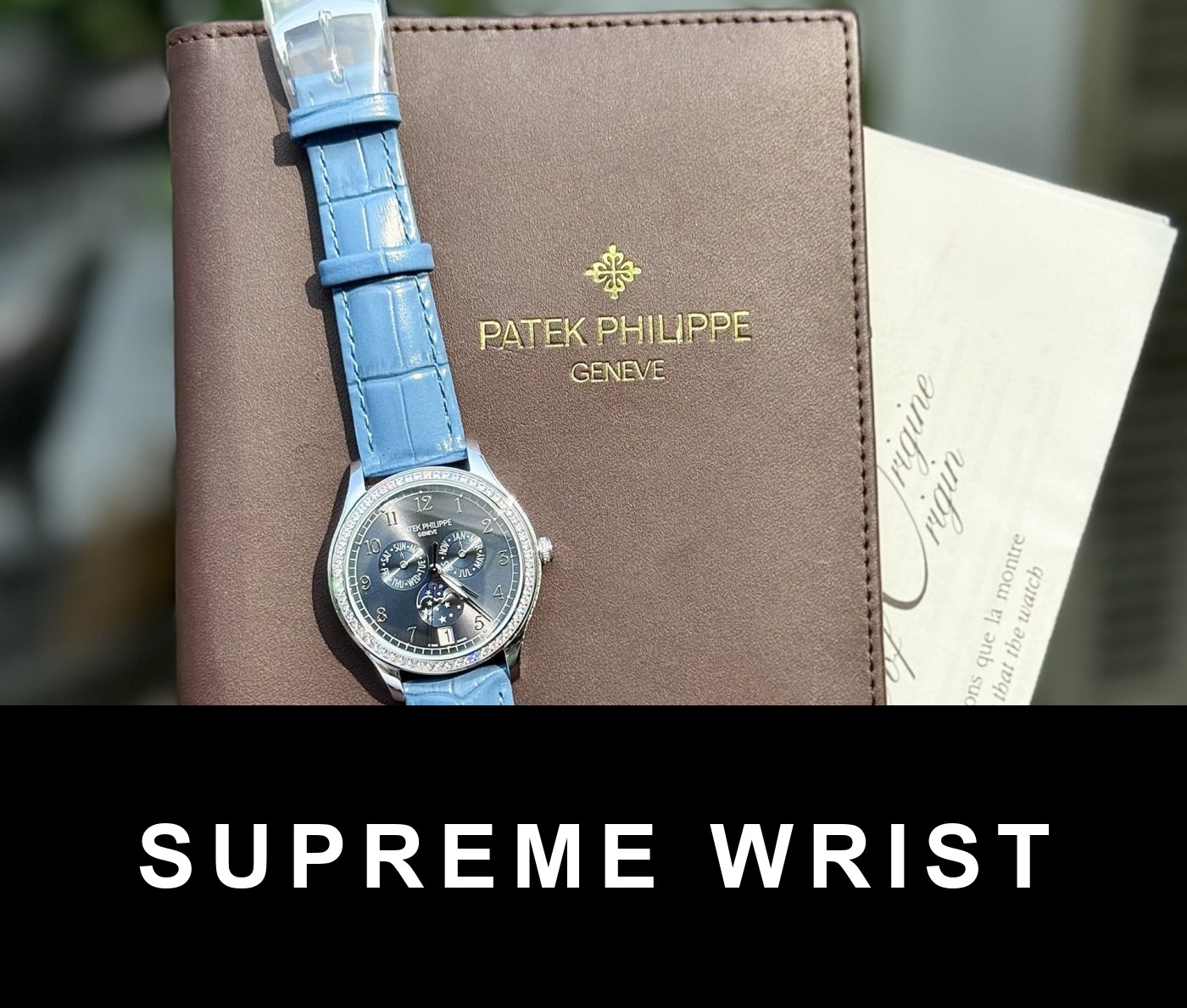 patek-philippe-replica-watches-complications-4947g-6756.jpg Patek Philippe Replica Watch Complications 4947G Blue Dial Leather Strap 1:1 Super Clone - Image 1