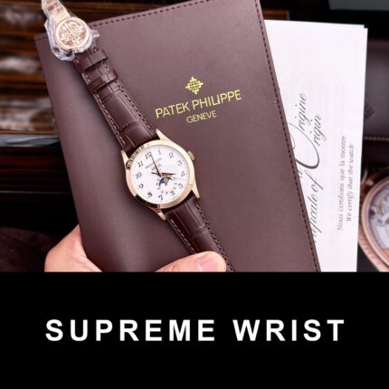 Patek Philippe Replica Watch Complications 5396R White Dial Leather Strap 1:1 Super Clone