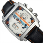 TAG Heuer Monaco Chronograph 39 MM Leather Strap - Image 2