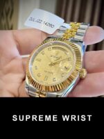 Rolex Best Replica Watch Day-Date Custom Gold Wrapped 1:1 Super Clone - Image 4