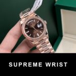 Rolex Best Replica Watch Day-Date Gold Wrapped Chocolate Dial Weight 177GRAM GM Factory 1:1 Super Clone - Image 4