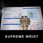 Rolex Best Replica Watch Daytona Eye of Tiger Gold Wrapped Moisasnite Diamonds Custom 1:1 Super Clone