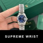 Rolex Clone Watch DateJust Womens Dial Blue 1:1 Super Clone