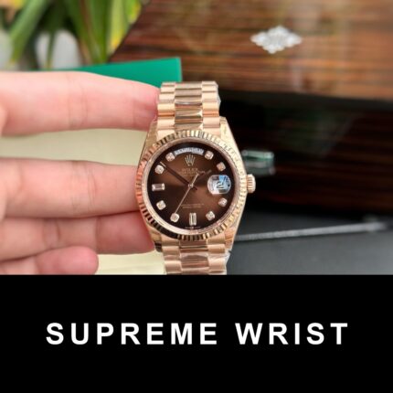 Rolex Clone Watch Day-Date Dial Chocolate EW Factory 1:1 Super Clone