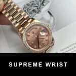 Rolex Clone Watch Day-Date Pink Dial President Strap EW Factory 1:1 Super Clone - Image 2