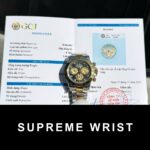 Rolex Cosmograph Daytona Replica Watch Mother of Pearl & Moissanite Diamonds Dial 1:1 Super Clone