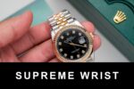 Rolex DateJust Black Dial Gold Wrapped Replica Watch GM Factory 1:1 Super Clone - Image 4