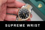 Rolex DateJust Black Dial Gold Wrapped Replica Watch GM Factory 1:1 Super Clone - Image 5