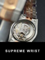 Rolex DateJust Dial Chocolate Replica Watch Custom Gold Wrapped GM Factory 1:1 Super Clone - Image 6