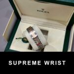 Rolex DateJust Dial Chocolate Replica Watch Custom Gold Wrapped GM Factory 1:1 Super Clone - Image 9