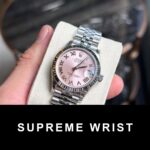 Rolex DateJust Pink Dial Replica Women’s Watch Roman Numerals EW 1:1 Super Clone - Image 3