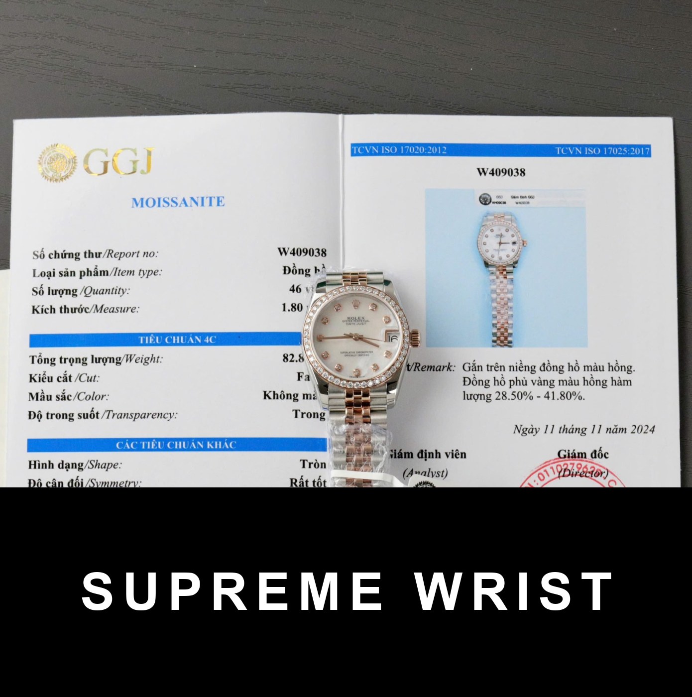 rolex-datejust-replica-11-watch-dial-mother-of-pearl-2920.jpg Rolex DateJust Replica Watch 1:1 Dial Mother of Pearl Custom Moissanite Diamonds 1:1 Super Clone - Image 1