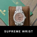 Rolex DateJust Replica Watch Womens Pink Dial Custom Moissanite Diamonds 1:1 Super Clone - Image 2