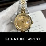 Rolex DateJust Replica Watch Yellow Dial EW Factory 1:1 Super Clone