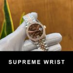 Rolex DateJust Women’s High Quality Replica Watch With Diamonds Chocolate Dial 1:1 Super Clone
