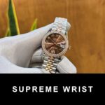Rolex DateJust Women’s High Quality Replica Watch With Diamonds Chocolate Dial 1:1 Super Clone - Image 2