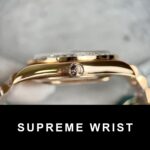 Rolex Day-Date Gold Wrapped Replica Watch With Moissanite Ruby Red Diamond 1:1 Super Clone - Image 7