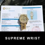 Rolex Day-Date Replica Watch Diamond Moissanite Baguette Gold Wrapped 1:1 Super Clone