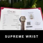 Rolex Day-Date Replica Watch Gold Wrapped End Moissanite Diamonds Baguette Custom 1:1 Super Clone