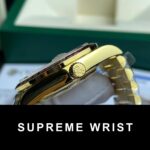 Rolex Day-Date Replica Watch Ruby Red Moissanite Diamonds Gold Wrapped GM Factory 1:1 Super Clone - Image 7