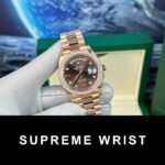 Rolex Day-Date Replica Watch With Red Ruby Dial EW Factory 1:1 Super Clone - Image 4