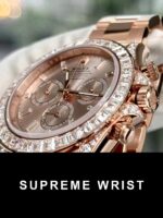 Rolex Daytona 126595TBR Replica Watch Custom Gold Wrapped And Moissanite Diamonds 1:1 Super Clone - Image 5