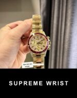 Rolex Daytona 126598TRU Replica Watch Custom Gold Wrapped Ruby Diamonds Moissanite 1:1 Super Clone - Image 2