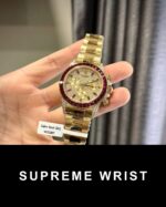 Rolex Daytona 126598TRU Replica Watch Custom Gold Wrapped Ruby Diamonds Moissanite 1:1 Super Clone - Image 3
