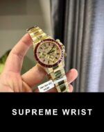 Rolex Daytona 126598TRU Replica Watch Custom Gold Wrapped Ruby Diamonds Moissanite 1:1 Super Clone - Image 5