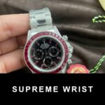 Rolex Daytona 126599TRU Replica Watch 18K Solid Gold Natural Ruby Natural Diamonds Custom 1:1 Super Clone - Image 3