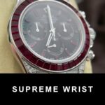 Rolex Daytona 126599TRU Replica Watch 18K Solid Gold Natural Ruby Natural Diamonds Custom 1:1 Super Clone - Image 7