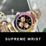 Rolex Daytona Rainbow 116595RBOW Best Replica Watch Gold Wrapped Moissanite Diamond 1:1 Super Clone - Image 3