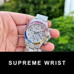 Rolex Daytona Rainbow Best Replica Watch With Full Stone Dial 1:1 Super Clone - Image 3