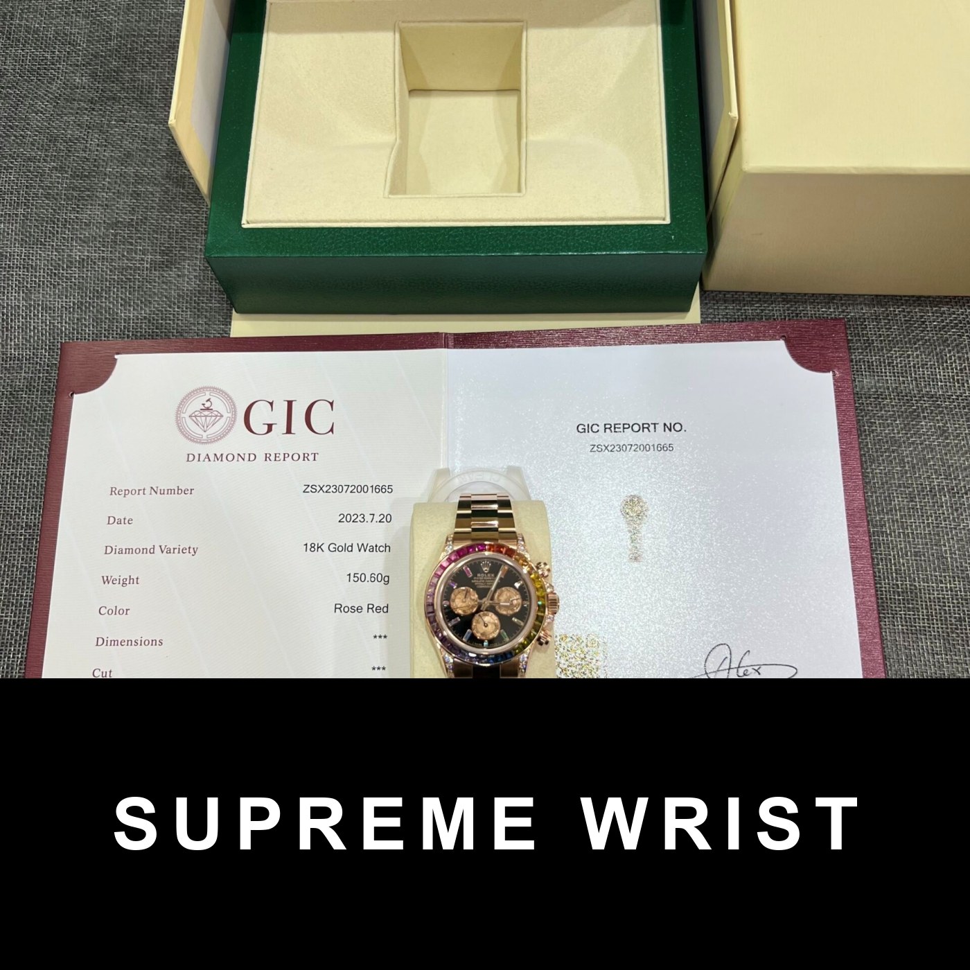 rolex-daytona-rainbow-replica-watch-gold-wrapped-moissanite-6453.jpg Rolex Daytona Rainbow Replica Watch Gold Wrapped Moissanite TW 1:1 Super Clone - Image 1