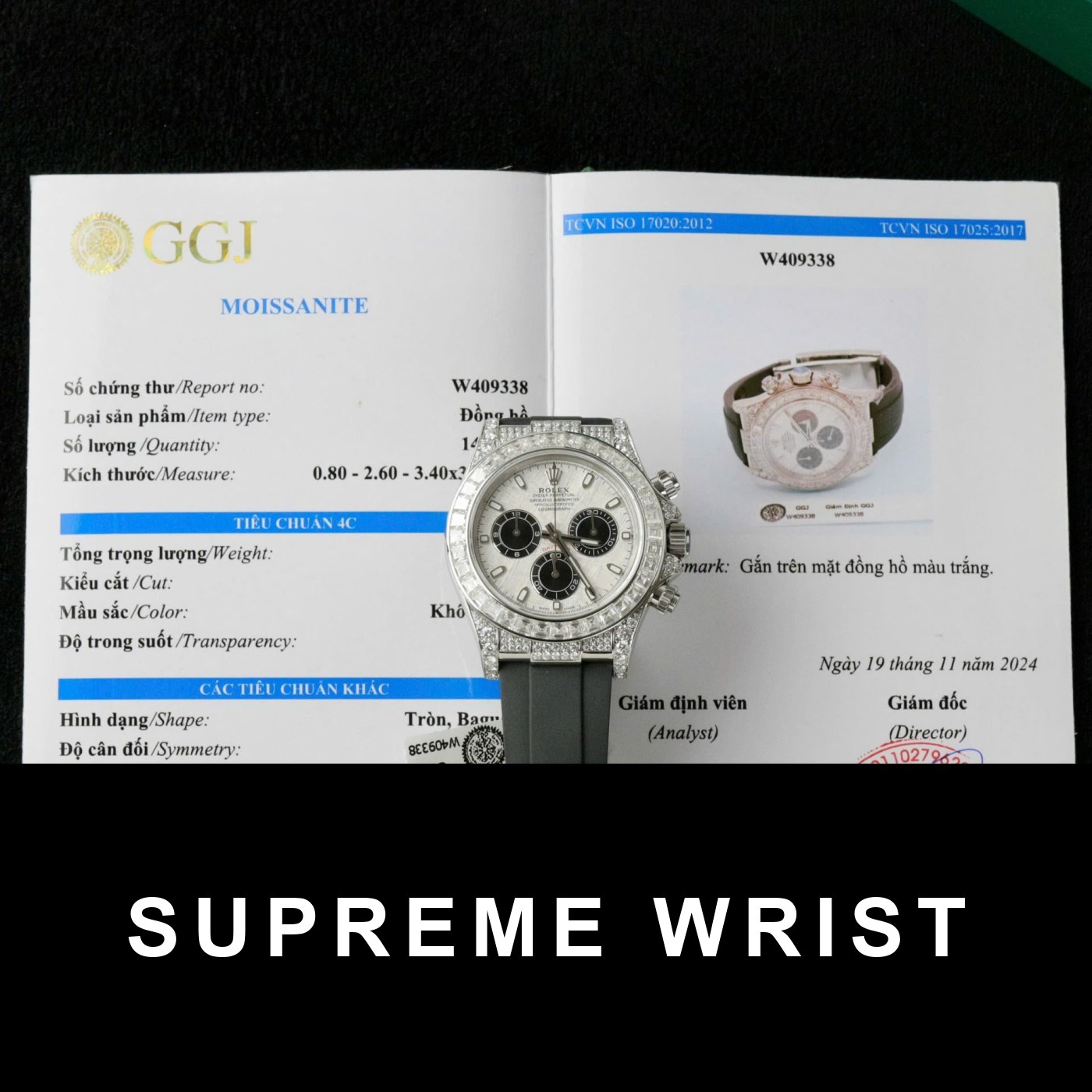 rolex-daytona-replica-watch-dial-meteorite-custom-diamonds-moissanite-baguette-40mm-1522.jpg Rolex Daytona Replica Watch Dial Meteorite Custom Diamonds Moissanite Baguette 1:1 Super Clone - Image 1