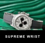 Rolex Daytona Replica Watch Dial Meteorite Custom Diamonds Moissanite Baguette 1:1 Super Clone - Image 3
