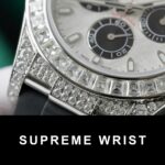 Rolex Daytona Replica Watch Dial Meteorite Custom Diamonds Moissanite Baguette 1:1 Super Clone - Image 6