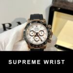 Rolex Daytona Replica Watch White Dial Rubber Strap BT Factory 1:1 Super Clone