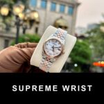 Rolex Replica Watch DateJust Demi Rose Gold Mother of Pearl Dial 1:1 Super Clone - Image 2