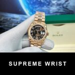 Rolex Replica Watch Day-Date Rose Gold Lava Dial BP Factory 1:1 Super Clone - Image 3