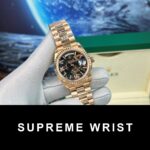 Rolex Replica Watch Day-Date Rose Gold Lava Dial BP Factory 1:1 Super Clone - Image 4