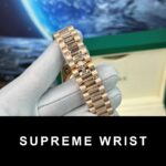 Rolex Replica Watch Day-Date Rose Gold Lava Dial BP Factory 1:1 Super Clone - Image 6