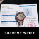 Rolex GMT-Master II 126755 SARU-DIAO Gold Wrapped Moissanite Sapphire Replica Watch 1:1 Super Clone